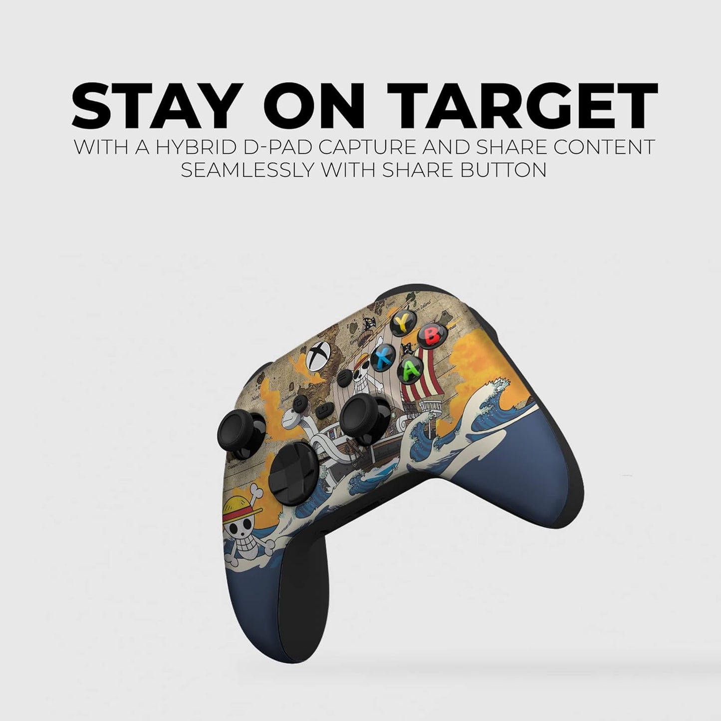 One Peice Custom X-Box Controller Wireless Compatible with X-Box One/X-Box Series X/S Proudly Customized in USA with Permanent HYDRO-DIP Printing (NOT JUST a SKIN)