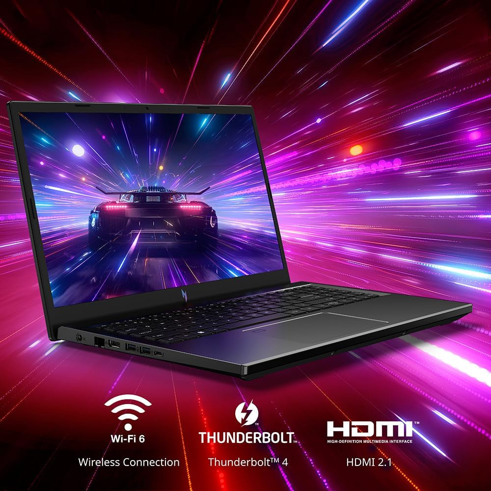 Nitro V Gaming Laptop | Intel Core I5-13420H Processor | NVIDIA Geforce RTX 4050 Laptop GPU | 15.6" FHD IPS 144Hz Display | 8GB DDR5 | 512GB Gen 4 SSD | Wifi 6 | Backlit KB | ANV15-51-51H9