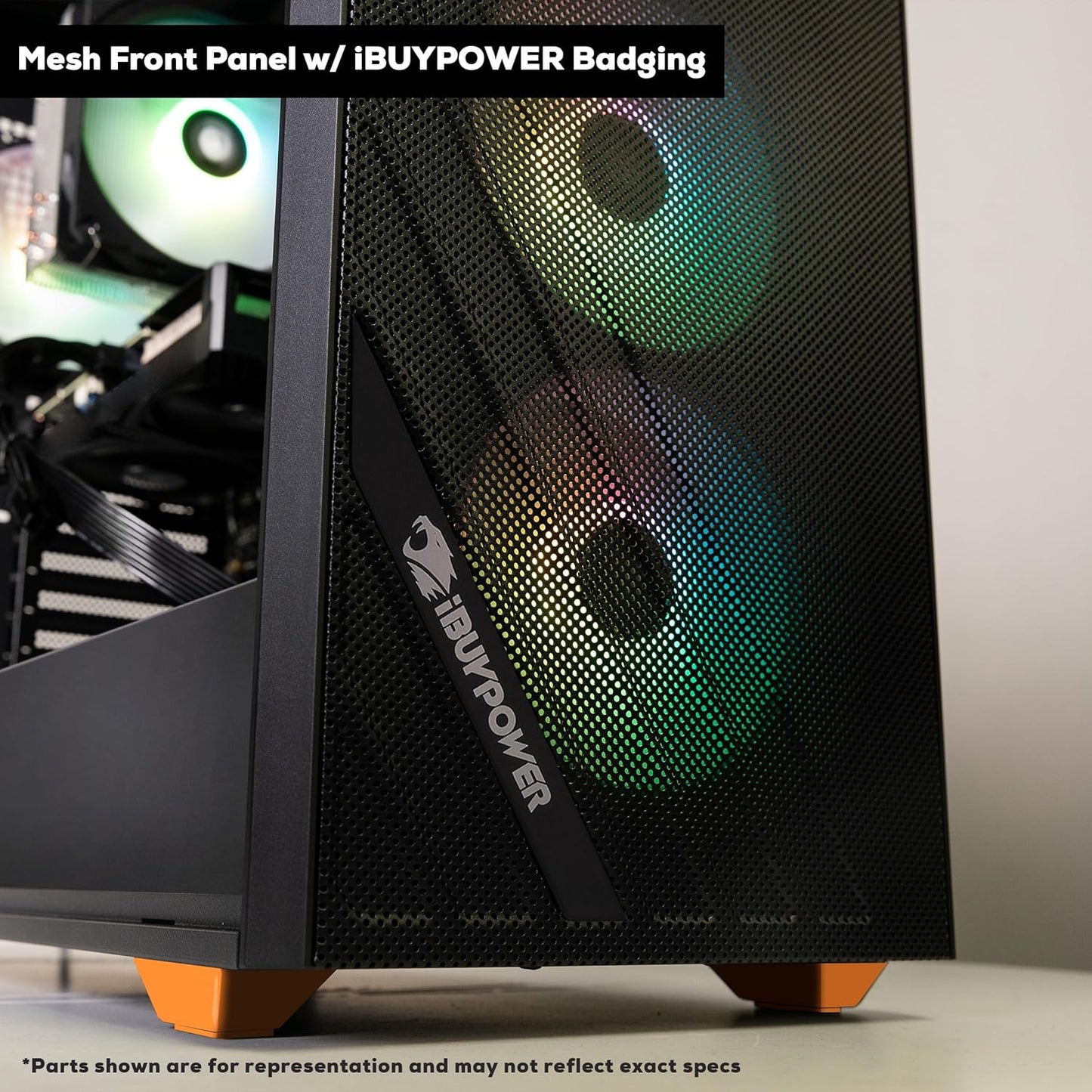 Scale Orange Gaming PC Desktop Computer (AMD Ryzen 7 5700 CPU, NVIDIA Geforce RTX 4060 8GB GPU, 16GB DDR4 Non-Rgb 3200Mhz RAM (8X2), 500GB Nvme SSD, Wifi Ready, Windows 11 Home) - SCA7N4603