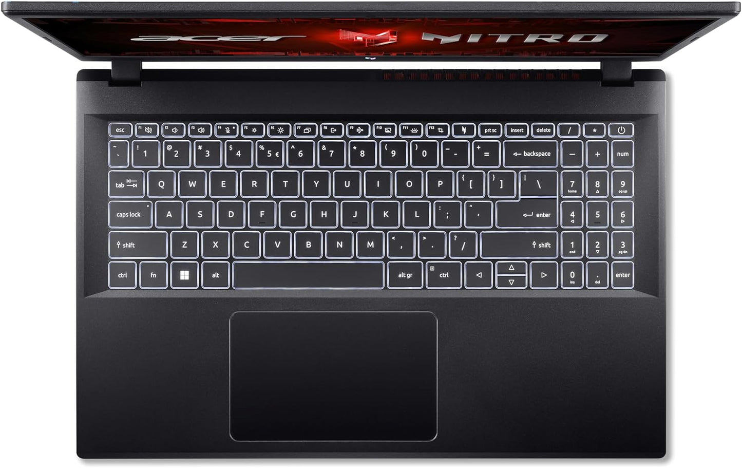 Nitro V Gaming Laptop | Intel Core I5-13420H Processor | NVIDIA Geforce RTX 4050 Laptop GPU | 15.6" FHD IPS 144Hz Display | 8GB DDR5 | 512GB Gen 4 SSD | Wifi 6 | Backlit KB | ANV15-51-51H9