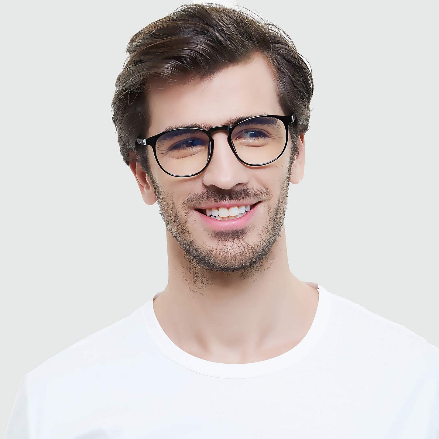 Blue Light Blocking Glasses Women/Men,Retro round anti Eyestrain Computer Gaming Glasses(2Pack)
