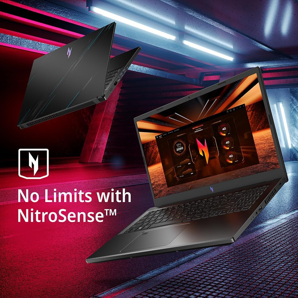Nitro V Gaming Laptop | Intel Core I5-13420H Processor | NVIDIA Geforce RTX 4050 Laptop GPU | 15.6" FHD IPS 144Hz Display | 8GB DDR5 | 512GB Gen 4 SSD | Wifi 6 | Backlit KB | ANV15-51-51H9