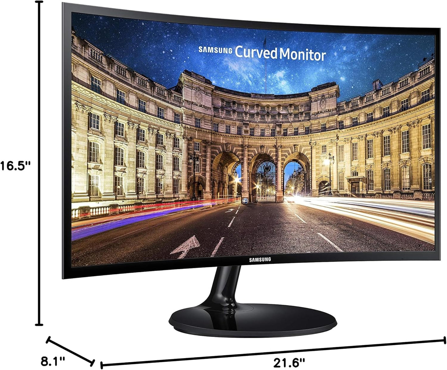 LC24F390FHNXZA 24-Inch Curved LED FHD 1080P Gaming Monitor (Super Slim Design), 60Hz Refresh Rate W/Amd Freesync Game Mode